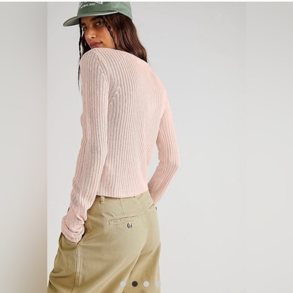 Free People Game On Cardigan Size Small Cream - Picture 5 of 7